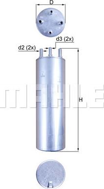 MAHLE KL 229/11 - Filtro carburante www.autoricambi360.it