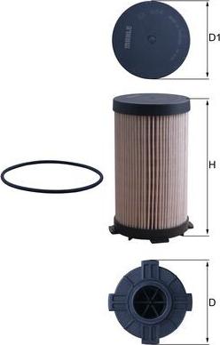 MAHLE KX 484D - Filtro carburante www.autoricambi360.it
