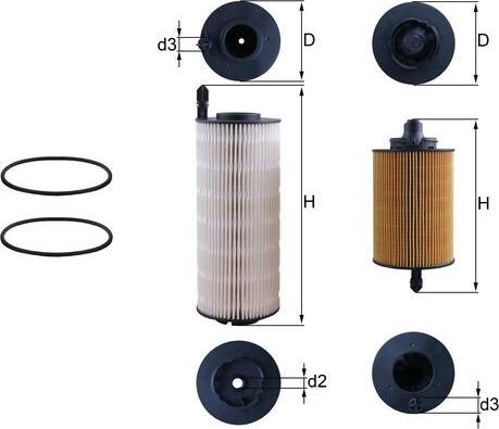 MAHLE KX 645KIT - Filtro carburante www.autoricambi360.it