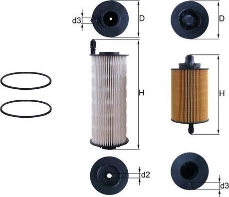 MAHLE KX 646KIT - Filtro carburante www.autoricambi360.it