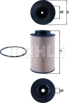 MAHLE KX 191/1D - Filtro carburante www.autoricambi360.it