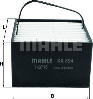 MAHLE KX 394 - Filtro carburante www.autoricambi360.it
