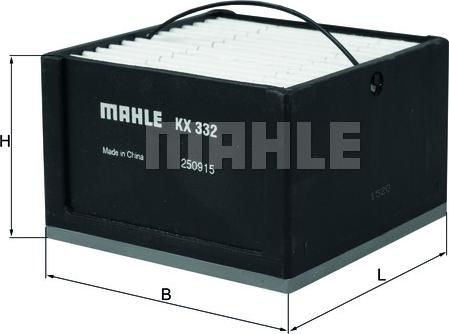 MAHLE KX 332 - Filtro carburante www.autoricambi360.it