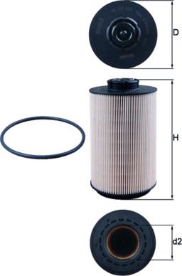 MAHLE KX 230D - Filtro carburante www.autoricambi360.it