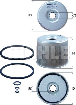MAHLE KX 23 - Filtro carburante www.autoricambi360.it