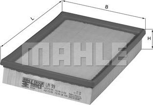 MAHLE LA 99 - Filtro, Aria abitacolo www.autoricambi360.it