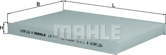 MAHLE LA 910 - Filtro, Aria abitacolo www.autoricambi360.it