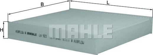 MAHLE LA 923 - Filtro, Aria abitacolo www.autoricambi360.it