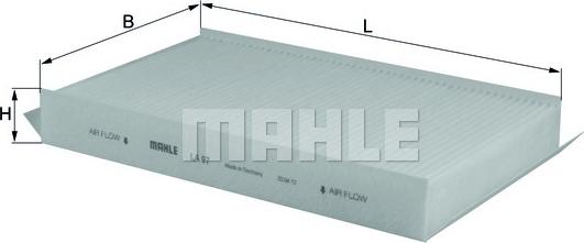 MAHLE LA 97 - Filtro, Aria abitacolo www.autoricambi360.it