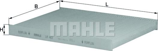 MAHLE LA 463 - Filtro, Aria abitacolo www.autoricambi360.it