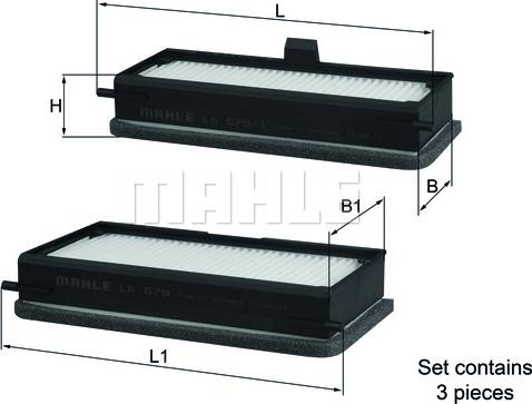 MAHLE LA 679/S - Filtro, Aria abitacolo www.autoricambi360.it