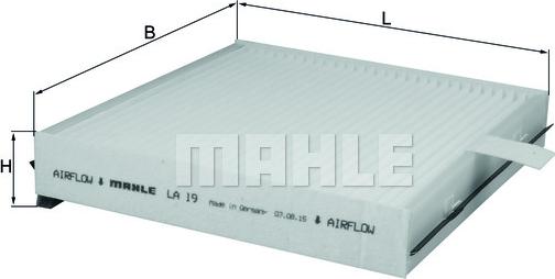 MAHLE LA 19 - Filtro, Aria abitacolo www.autoricambi360.it