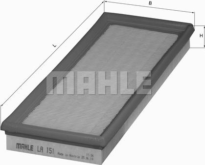 MAHLE LA 151 - Filtro, Aria abitacolo www.autoricambi360.it