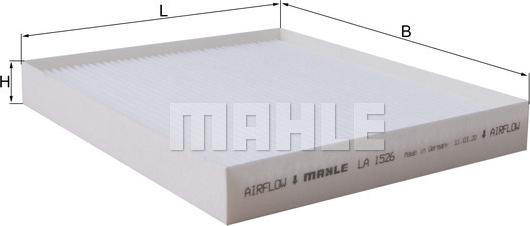 MAHLE LA 1526 - Filtro, Aria abitacolo www.autoricambi360.it