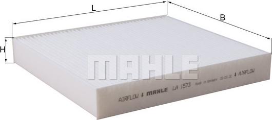 MAHLE LA 1573 - Filtro, Aria abitacolo www.autoricambi360.it
