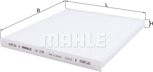 MAHLE LA 1159 - Filtro, Aria abitacolo www.autoricambi360.it