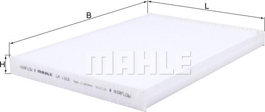 MAHLE LA 1163 - Filtro, Aria abitacolo www.autoricambi360.it