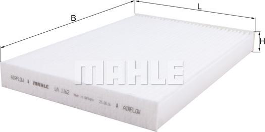 MAHLE LA 1162 - Filtro, Aria abitacolo www.autoricambi360.it