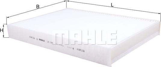 MAHLE LA 1185 - Filtro, Aria abitacolo www.autoricambi360.it