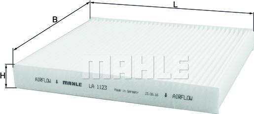 MAHLE LA 1123 - Filtro, Aria abitacolo www.autoricambi360.it
