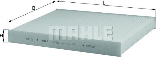 MAHLE LA 182 - Filtro, Aria abitacolo www.autoricambi360.it