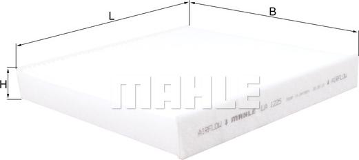 MAHLE LA 1225 - Filtro, Aria abitacolo www.autoricambi360.it