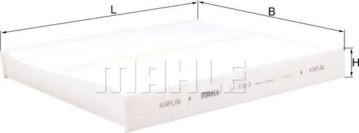 MAHLE LA 816/3 - Filtro, Aria abitacolo www.autoricambi360.it