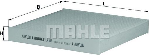 MAHLE LA 82 - Filtro, Aria abitacolo www.autoricambi360.it