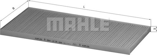 MAHLE LA 34 - Filtro, Aria abitacolo www.autoricambi360.it