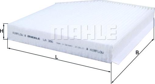 MAHLE LA 386 - Filtro, Aria abitacolo www.autoricambi360.it