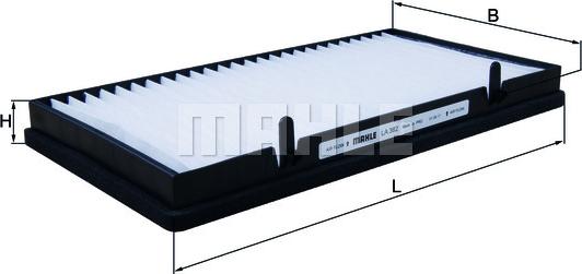 MAHLE LA 382 - Filtro, Aria abitacolo www.autoricambi360.it
