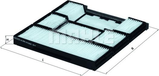 MAHLE LA 269 - Filtro, Aria abitacolo www.autoricambi360.it