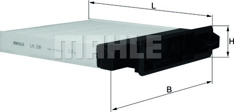 MAHLE LA 230 - Filtro, Aria abitacolo www.autoricambi360.it