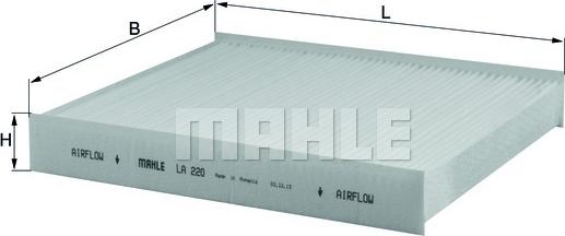 MAHLE LA 220 - Filtro, Aria abitacolo www.autoricambi360.it
