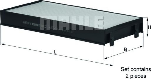 MAHLE LA 221/S - Filtro, Aria abitacolo www.autoricambi360.it