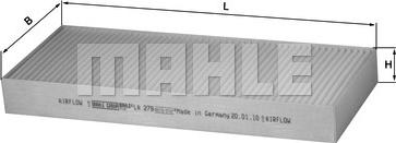 MAHLE LA 279 - Filtro, Aria abitacolo www.autoricambi360.it