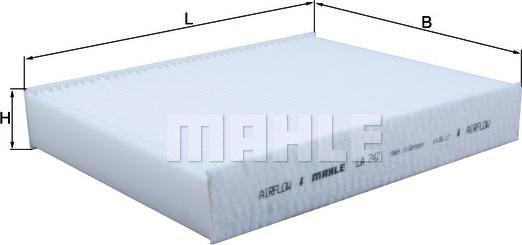 MAHLE LA 742 - Filtro, Aria abitacolo www.autoricambi360.it