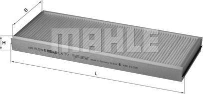 MAHLE LA 77 - Filtro, Aria abitacolo www.autoricambi360.it