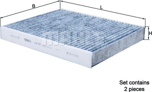 MAHLE LAK 467/S - Filtro, Aria abitacolo www.autoricambi360.it