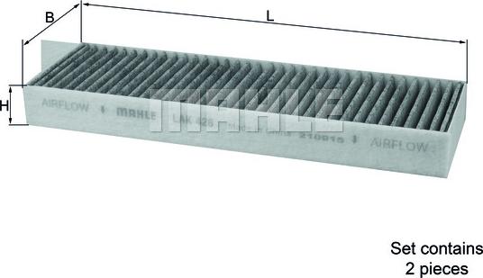 MAHLE LAK 428/S - Filtro, Aria abitacolo www.autoricambi360.it