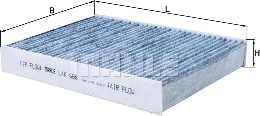MAHLE LAK 686 - Filtro, Aria abitacolo www.autoricambi360.it