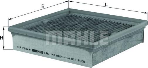 MAHLE LAK 148 - Filtro, Aria abitacolo www.autoricambi360.it