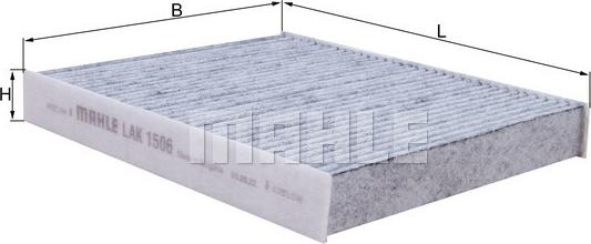 MAHLE LAK 1506 - Filtro, Aria abitacolo www.autoricambi360.it