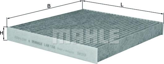 MAHLE LAK 158 - Filtro, Aria abitacolo www.autoricambi360.it