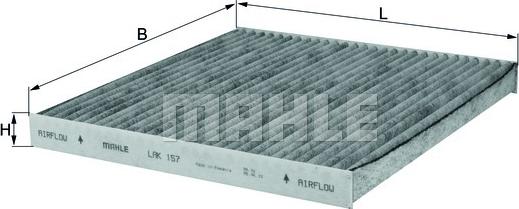 MAHLE LAK 157 - Filtro, Aria abitacolo www.autoricambi360.it