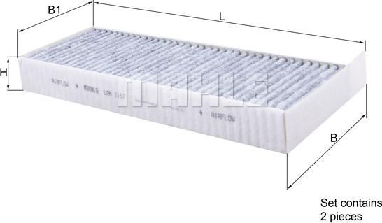 MAHLE LAK 1157/S - Filtro, Aria abitacolo www.autoricambi360.it
