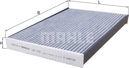 MAHLE LAK 1162 - Filtro, Aria abitacolo www.autoricambi360.it
