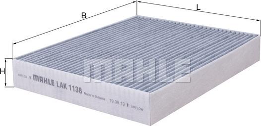 MAHLE LAK 1138 - Filtro, Aria abitacolo www.autoricambi360.it