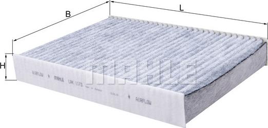 MAHLE LAK 1173 - Filtro, Aria abitacolo www.autoricambi360.it