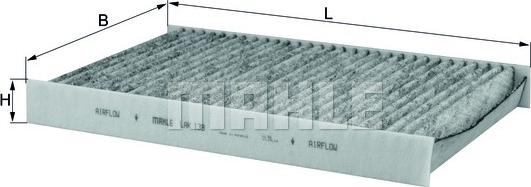 MAHLE LAK 138 - Filtro, Aria abitacolo www.autoricambi360.it